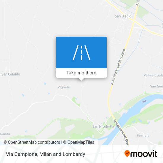 Via Campione map