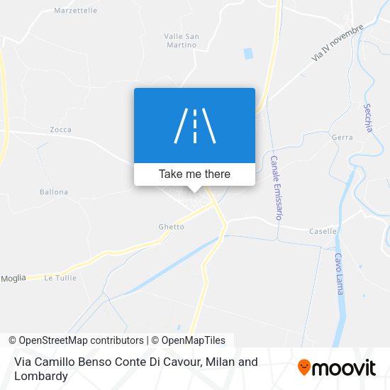 Via Camillo Benso Conte Di Cavour map
