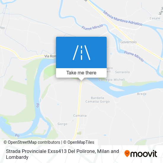 Strada Provinciale Exss413 Del Polirone map