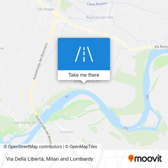 Via Della Libertà map