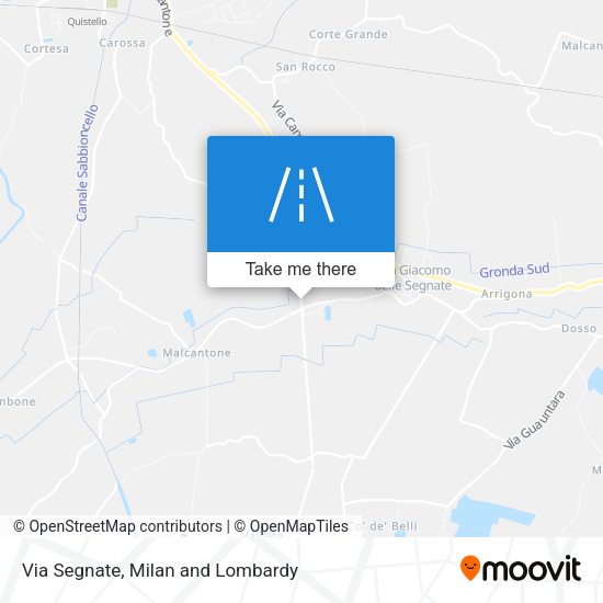 Via Segnate map