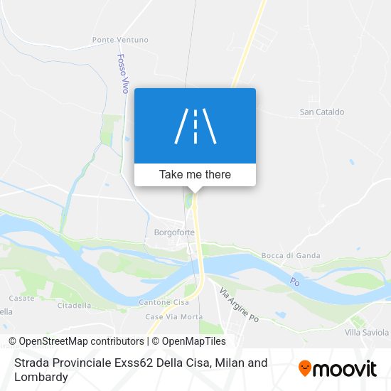 Strada Provinciale Exss62 Della Cisa map