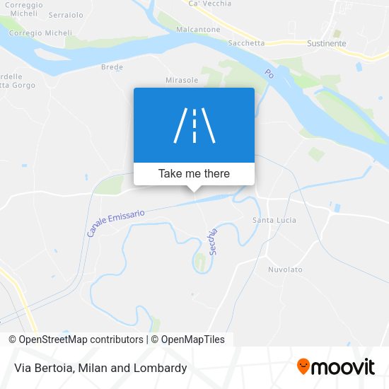 Via Bertoia map