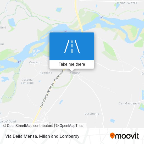 Via Della Mensa map