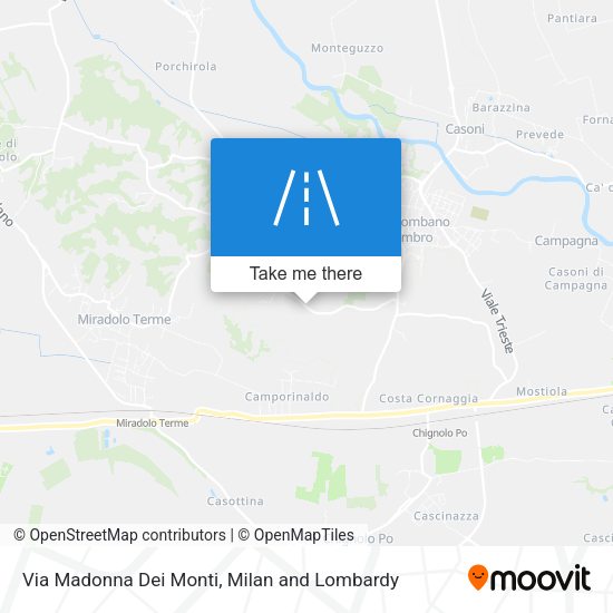 Via Madonna Dei Monti map