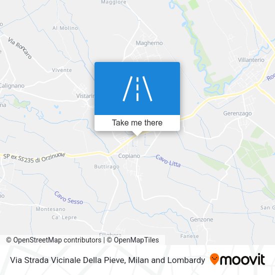 Via Strada Vicinale Della Pieve map