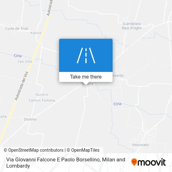 Via Giovanni Falcone E Paolo Borsellino map