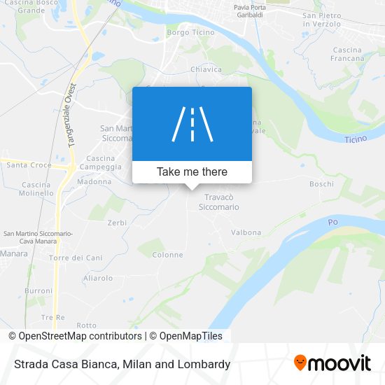 Strada Casa Bianca map