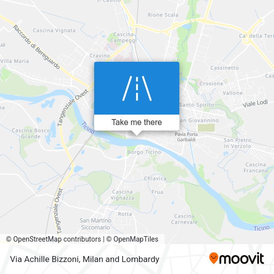 Via Achille Bizzoni map
