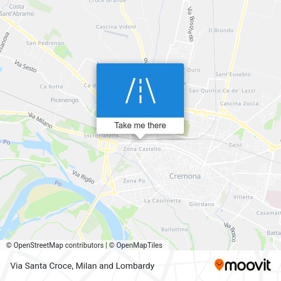 Via Santa Croce map