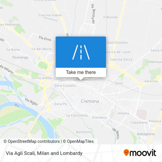 Via Agli Scali map