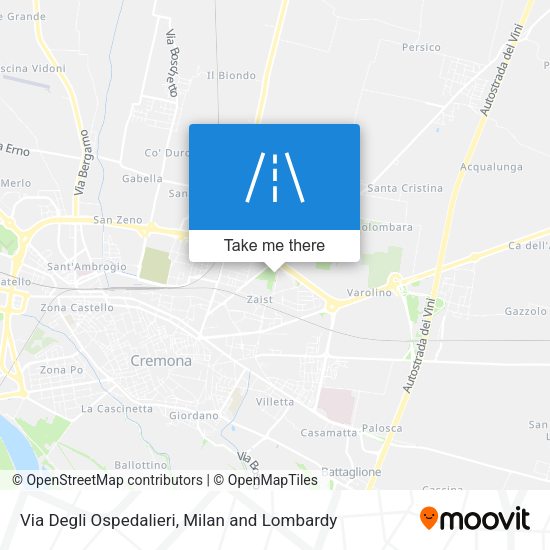 Via Degli Ospedalieri map