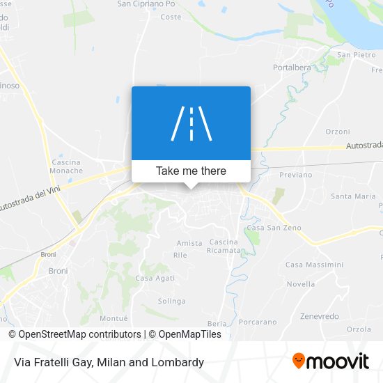 Via Fratelli Gay map