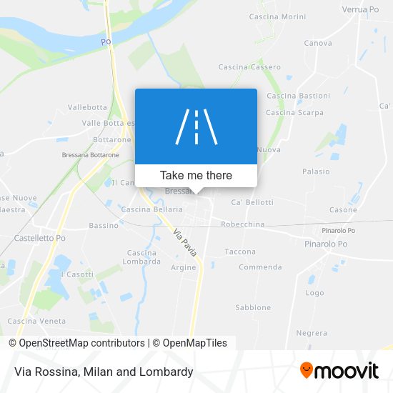 Via Rossina map