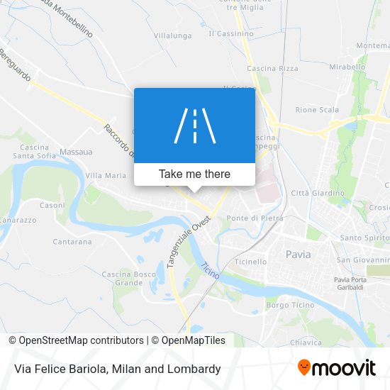 Via Felice Bariola map