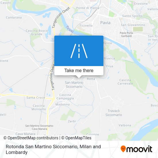Rotonda San Martino Siccomario map