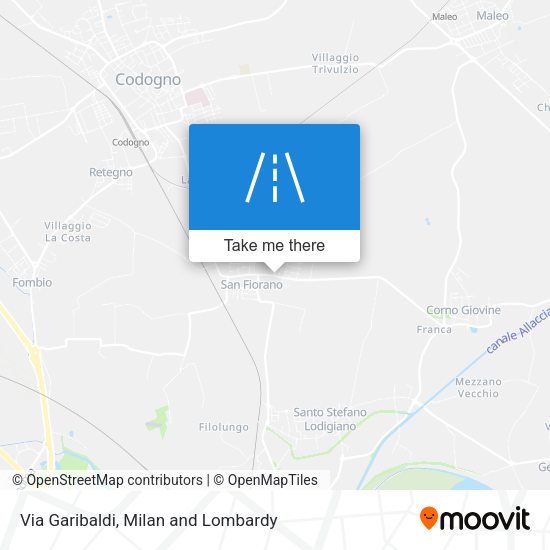 Via Garibaldi map