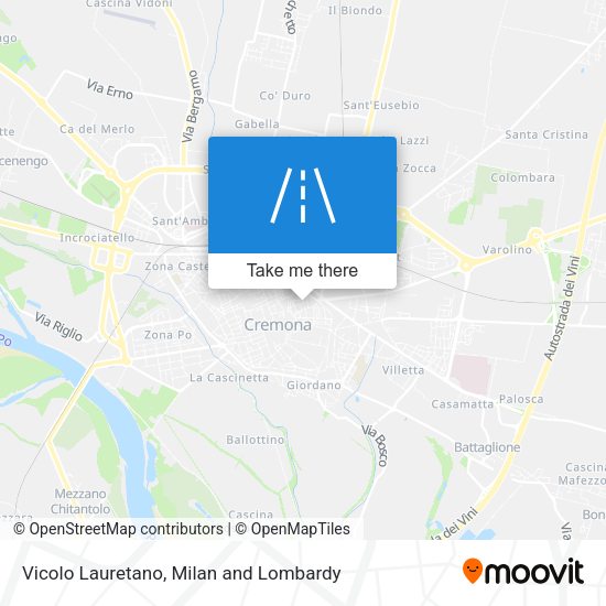 Vicolo Lauretano map