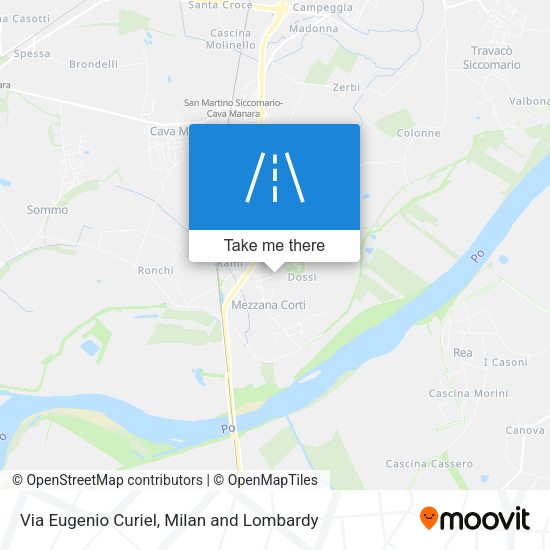 Via Eugenio Curiel map