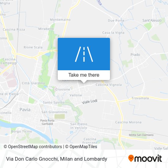 Via Don Carlo Gnocchi map