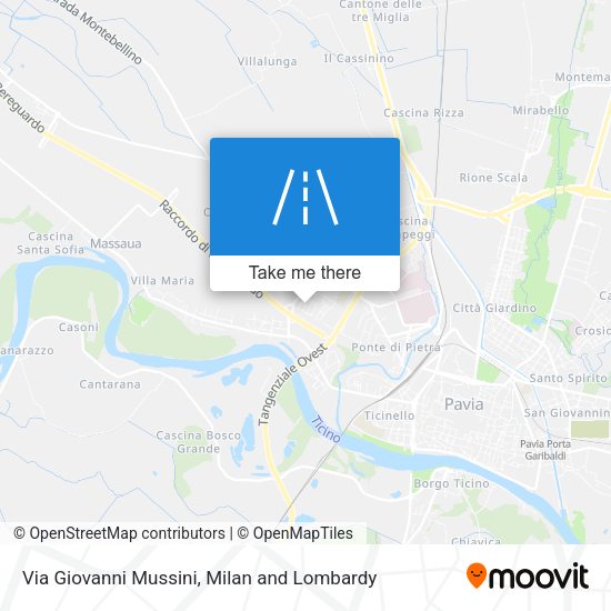 Via Giovanni Mussini map
