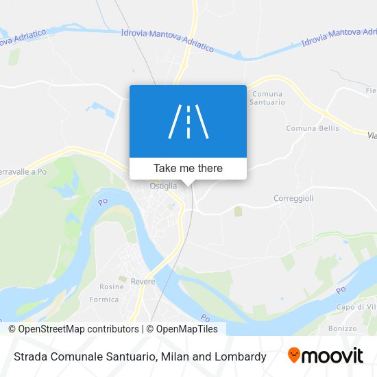 Strada Comunale Santuario map