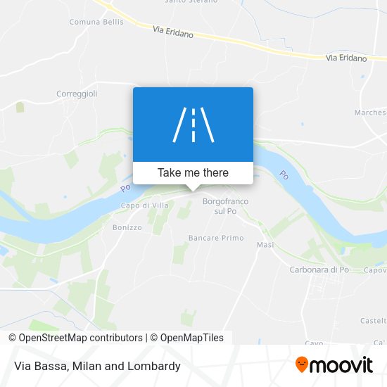 Via Bassa map