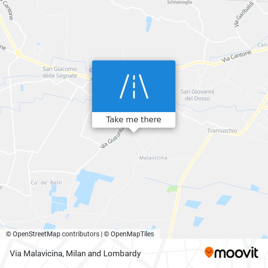 Via Malavicina map