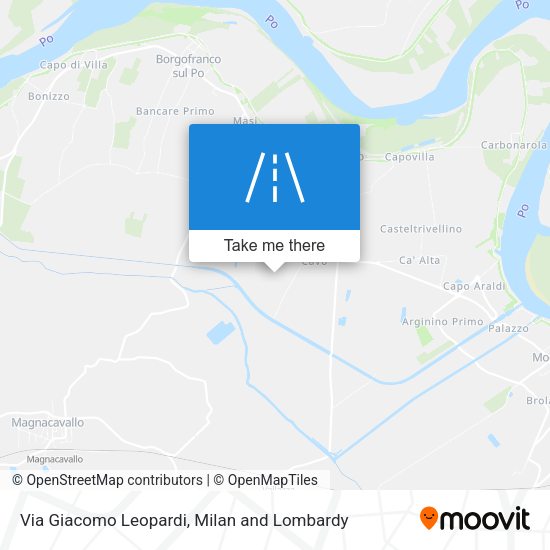 Via Giacomo Leopardi map