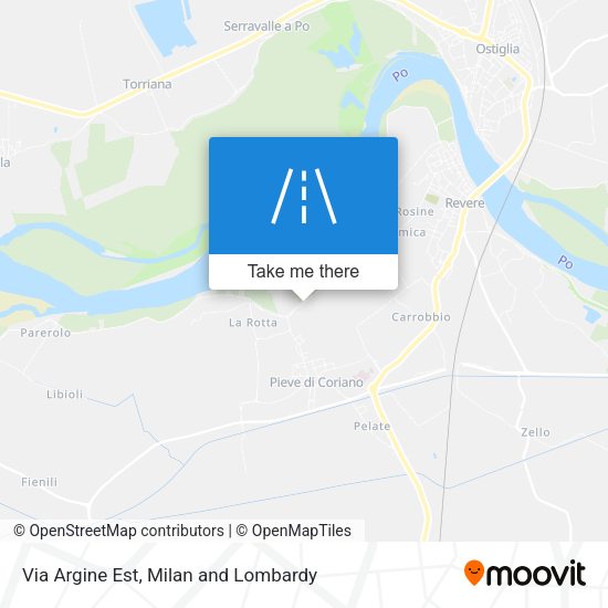 Via Argine Est map
