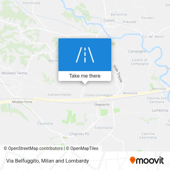 Via Belfuggito map