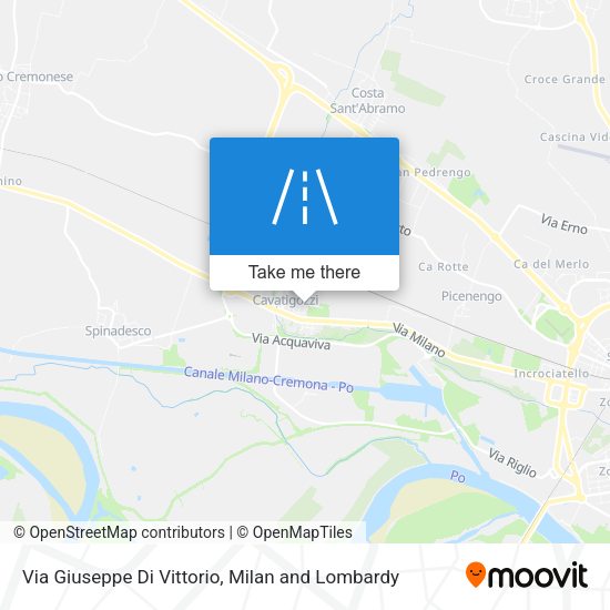 Via Giuseppe Di Vittorio map