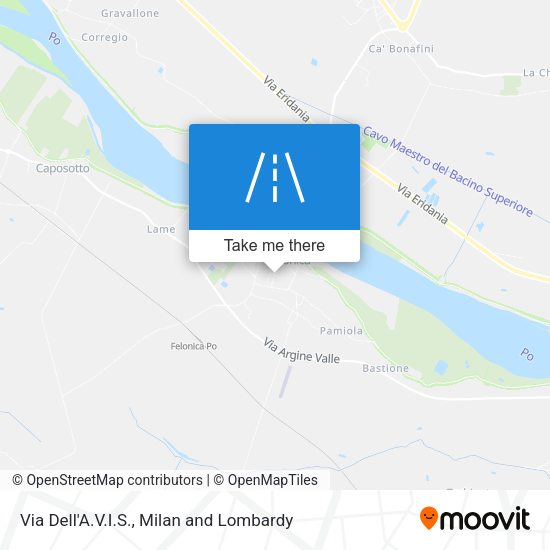 Via Dell'A.V.I.S. map