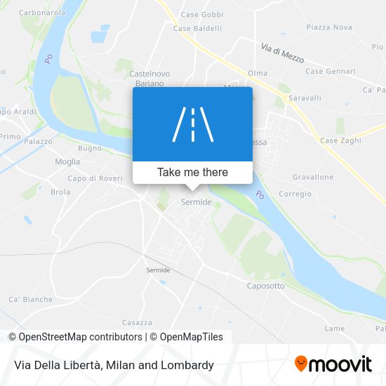 Via Della Libertà map
