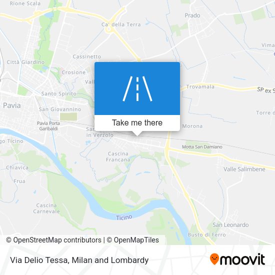 Via Delio Tessa map