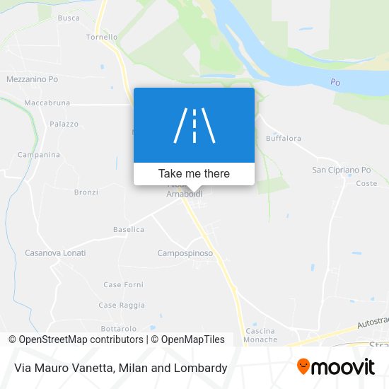 Via Mauro Vanetta map