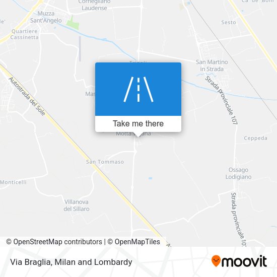 Via Braglia map