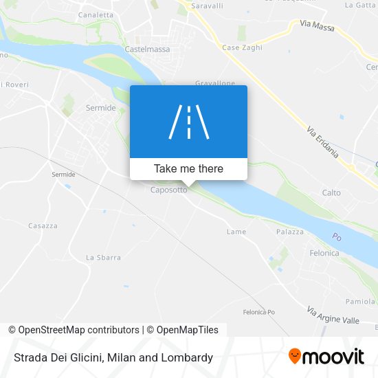 Strada Dei Glicini map
