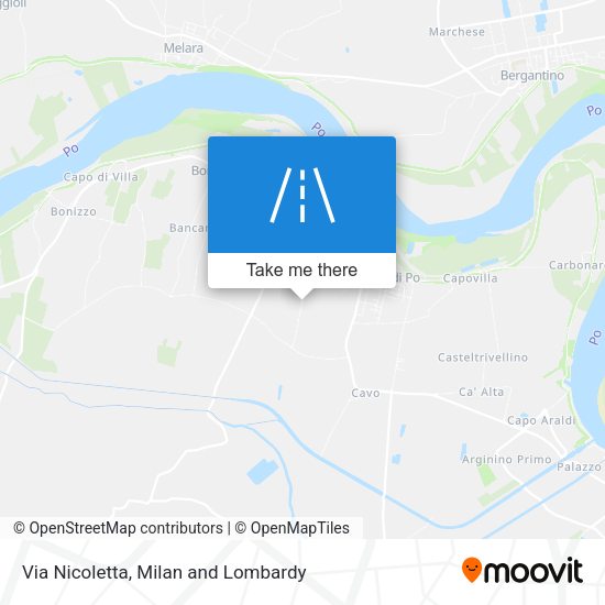 Via Nicoletta map