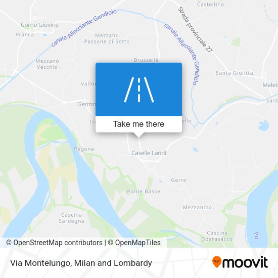 Via Montelungo map