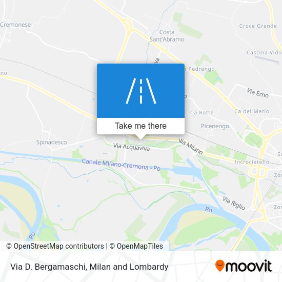 Via D. Bergamaschi map