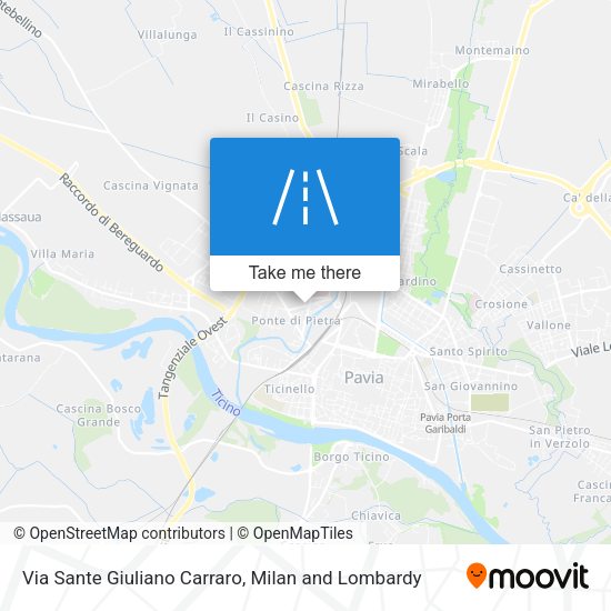 Via Sante Giuliano Carraro map