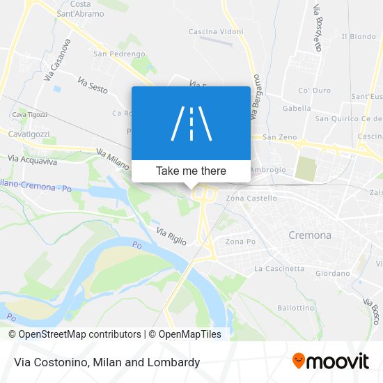 Via Costonino map