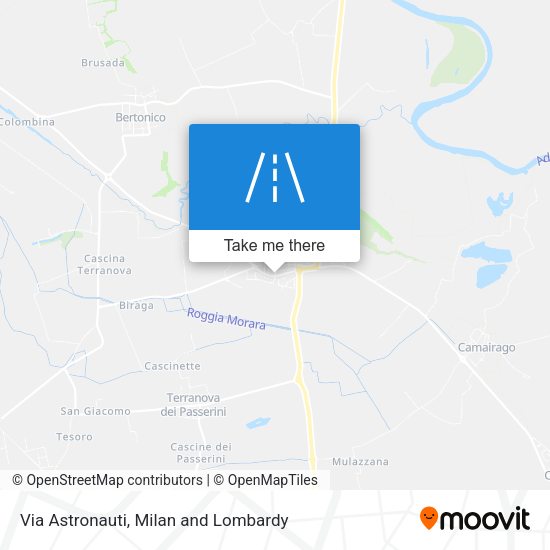 Via Astronauti map