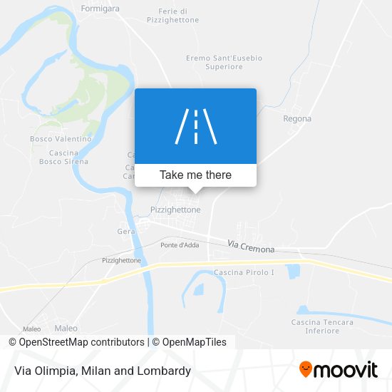 Via Olimpia map