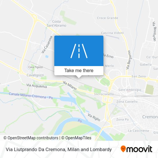 Via Liutprando Da Cremona map