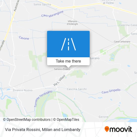 Via Privata Rossini map
