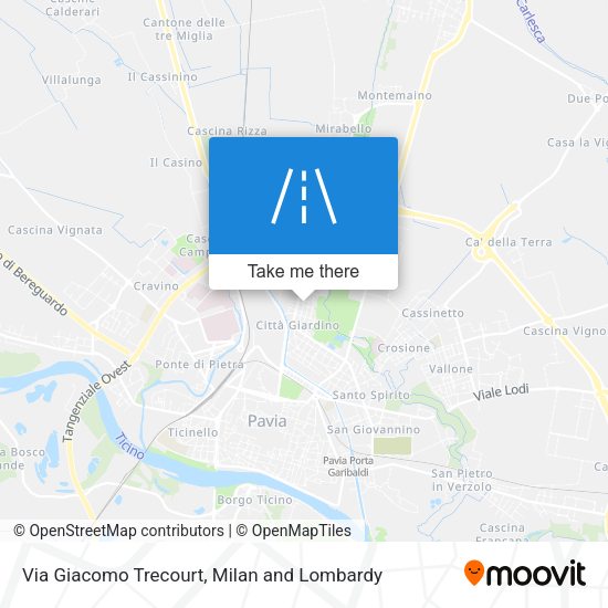 Via Giacomo Trecourt map