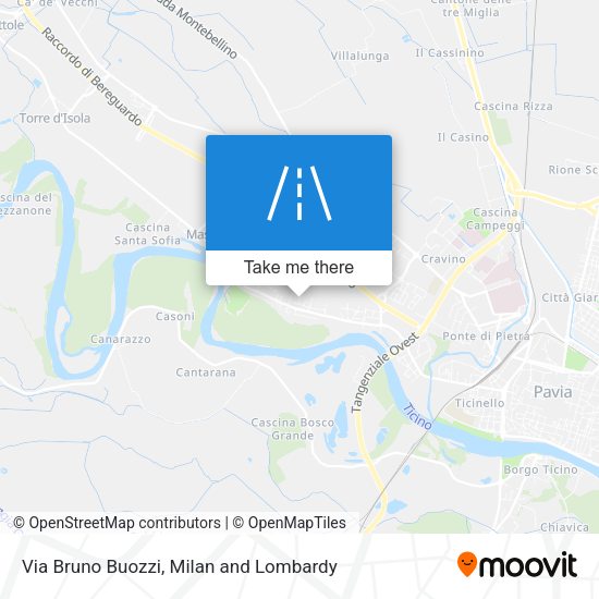Via Bruno Buozzi map
