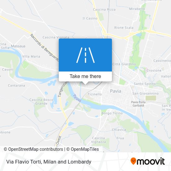 Via Flavio Torti map